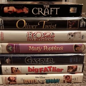 VHS PACK OF 7